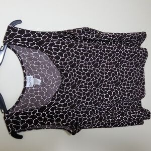 Chico's Animal Print Polyester Spandex Top